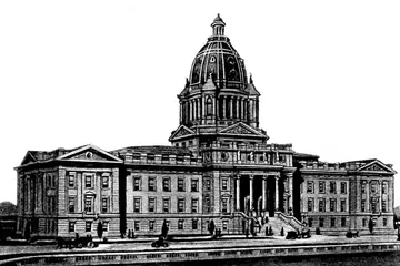 Historic illustration of the South Dakota State Capitol